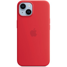 Чехол-накладка Apple Silicone Case with MagSafe for iPhone 14 Plus, (PRODUCT)RED (HC)