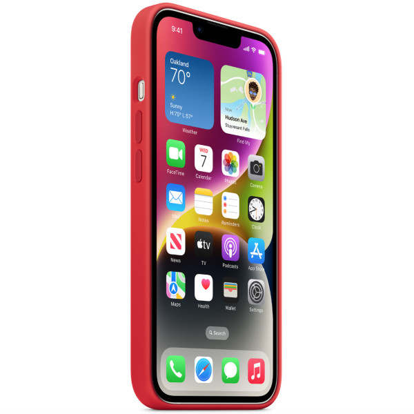 Чехол-накладка Apple Silicone Case with MagSafe for iPhone 14 Plus, (PRODUCT)RED (HC)