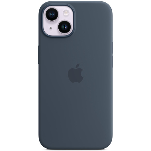 Чехол-накладка Apple Silicone Case with MagSafe for iPhone 14 Plus, Storm Blue (HC)