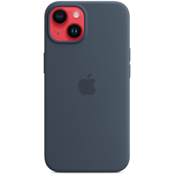 Чехол-накладка Apple Silicone Case with MagSafe for iPhone 14 Plus, Storm Blue (HC)