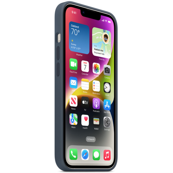 Чехол-накладка Apple Silicone Case with MagSafe for iPhone 14 Plus, Storm Blue (HC)