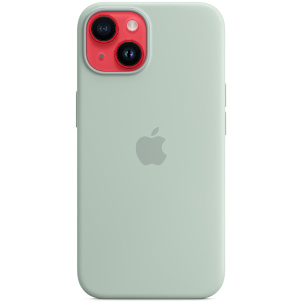 Чехол-накладка Apple Silicone Case with MagSafe for iPhone 14 Plus, Succulent (HC)