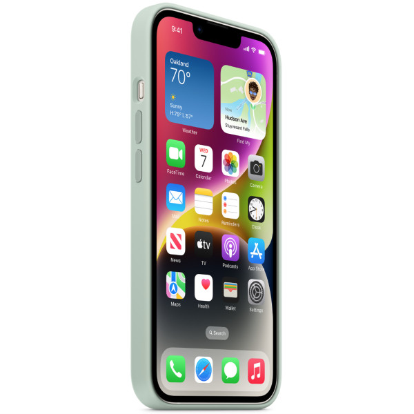 Чехол-накладка Apple Silicone Case with MagSafe for iPhone 14 Plus, Succulent (HC)