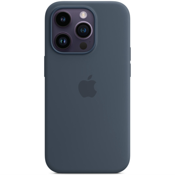 Чехол-накладка Apple Silicone Case with MagSafe for iPhone 14 Pro, Storm Blue (HC)