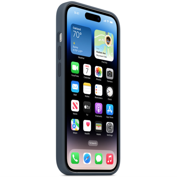 Чехол-накладка Apple Silicone Case with MagSafe for iPhone 14 Pro, Storm Blue (HC)