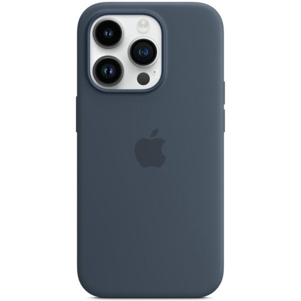 Чехол-накладка Apple Silicone Case with MagSafe for iPhone 14 Pro Max, Storm Blue (HC)