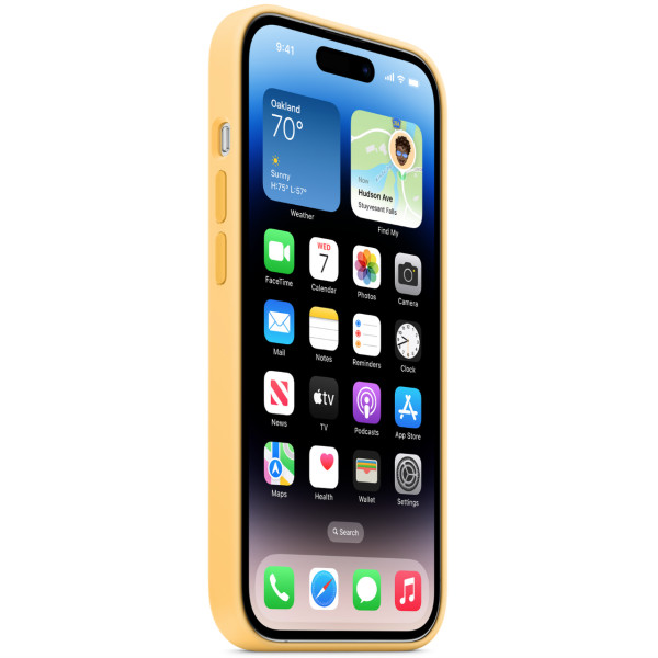 Чехол-накладка Apple Silicone Case with MagSafe for iPhone 14 Pro Max, Sunglow (HC)