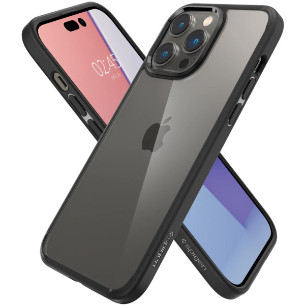 Чехол накладка Spigen Ultra Hybrid Case for iPhone 14 Pro, Matte Black (ACS04961)