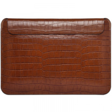 Кожаный чехол WIWU Skin Croco Geniunie Leather Sleeve Series for MacBook 14" [2021], Brown
