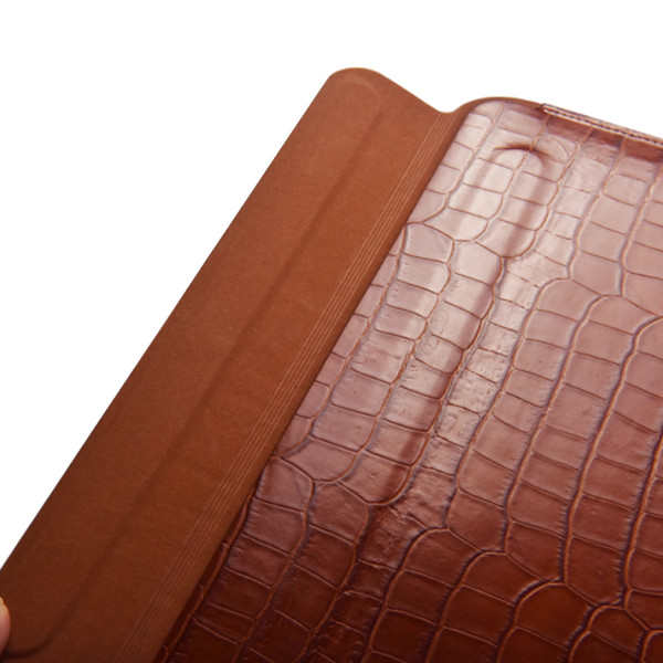 Кожанный чехол WIWU Skin Croco Geniunie Leather Sleeve Series for MacBook 16" [2021], Brown