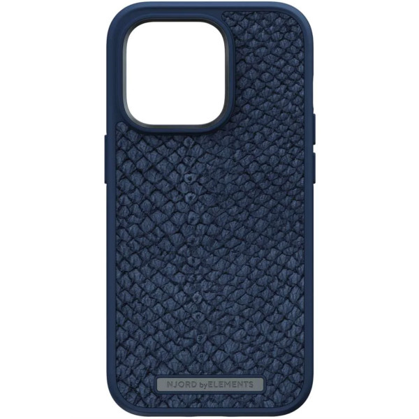 Чехол-накладка Njord Salmon Leather MagSafe Case for iPhone 14 Pro, Blue (NA44SL01)