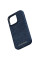 Чехол-накладка Njord Salmon Leather MagSafe Case for iPhone 14 Pro, Blue (NA44SL01)