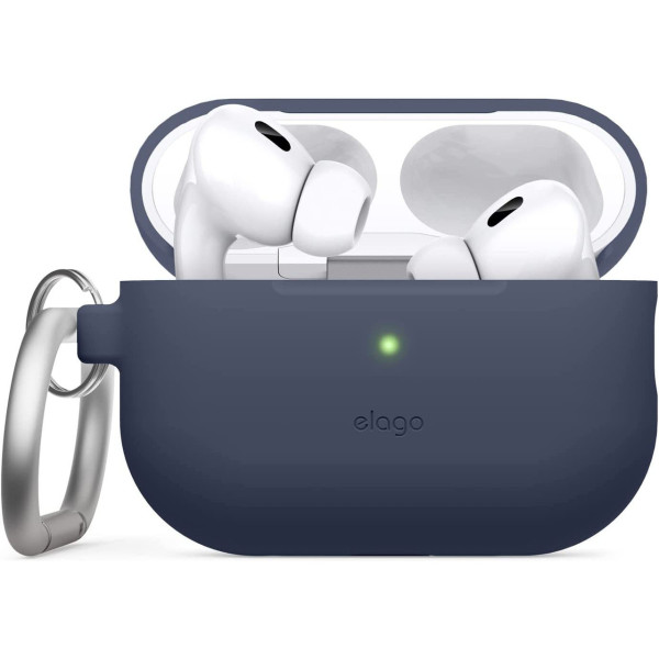 Чехол для наушников Elago Silicone Hang Case for Airpods Pro 2nd Gen, Jean Indigo (EAPP2SC-HANG-JIN)