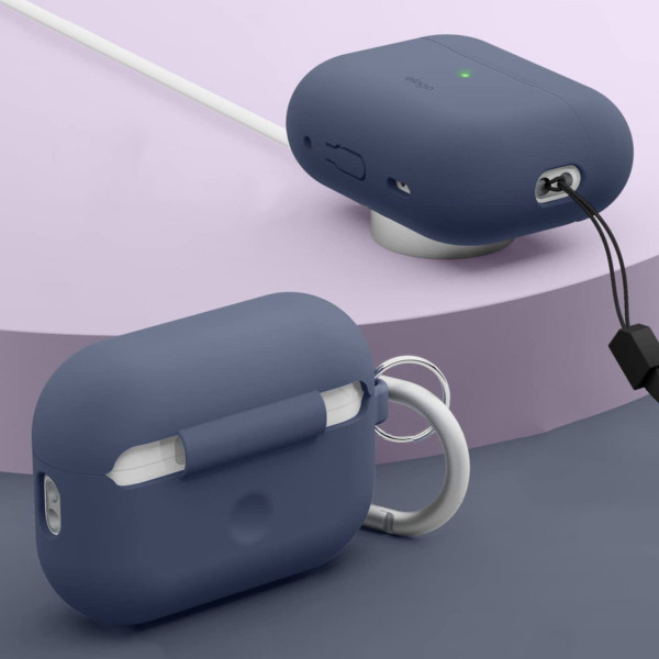 Чехол для наушников Elago Silicone Hang Case for Airpods Pro 2nd Gen, Jean Indigo (EAPP2SC-HANG-JIN)