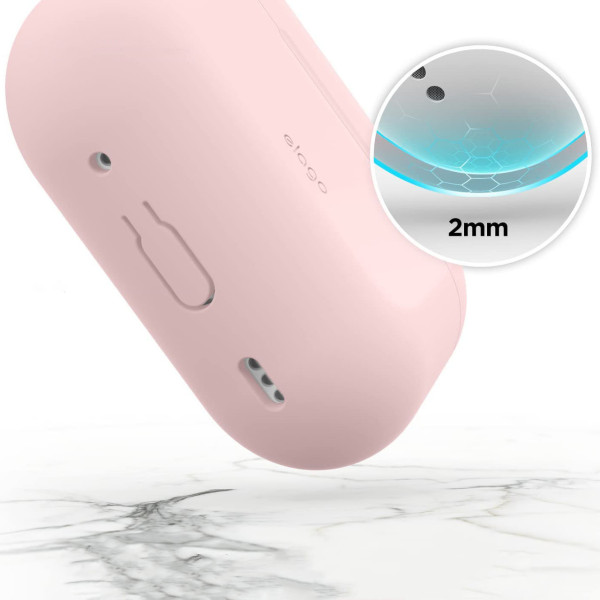 Чехол для наушников Elago Silicone Hang Case for Airpods Pro 2nd Gen, Lovely Pink (EAPP2SC-HANG-LPK)