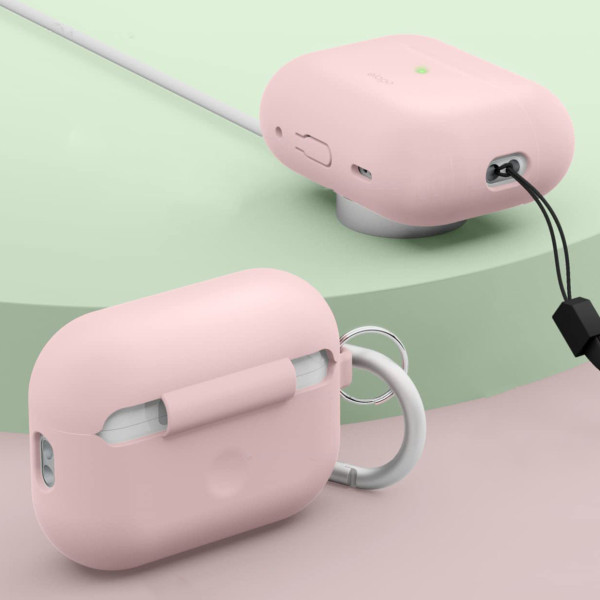Чехол для наушников Elago Silicone Hang Case for Airpods Pro 2nd Gen, Lovely Pink (EAPP2SC-HANG-LPK)