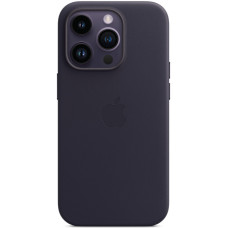 Кожанный чехол Apple Leather Case with MagSafe for iPhone 14 Pro Max, Ink (HC) чехол на айфон 14 про макс