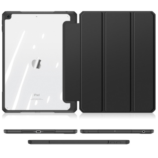 Чехол - книжка, обложка Dux Ducis Toby Series Case With Pencil Holder for iPad 7/8/9 10.2, Black
