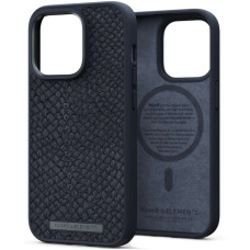 Чехол-накладка Njord Salmon Leather MagSafe Case for iPhone 14 Pro, Black (NA43SL00)