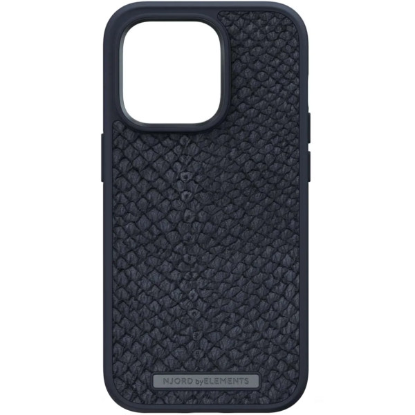 Чехол-накладка Njord Salmon Leather MagSafe Case for iPhone 14 Pro, Black (NA43SL00)