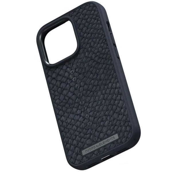Чехол-накладка Njord Salmon Leather MagSafe Case for iPhone 14 Pro, Black (NA43SL00)