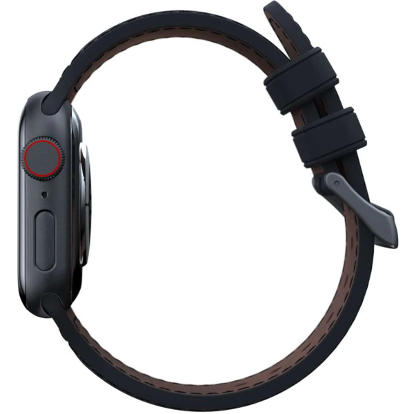 Кожанный ремешок Njord Salmon Leather Strap for Watch 41/40/38mm, Dark Grey (SL14110)