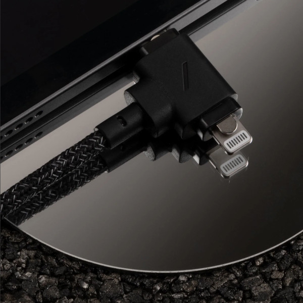 Кабель Native Union Belt Cable Universal USB-C to USB-C/Lightning 1.5 m, Cosmos Black (BELT-CCL-COS-NP)