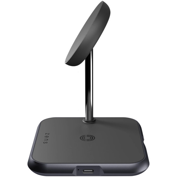 Беспроводная зарядка Zens Magnetic 3-in-1 Aluminium Wireless Charger, Black (ZEDC19B/00)