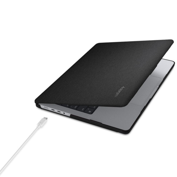 Чехол накладка Spigen Urban Fit for MacBook Pro 16 (2021-2023), Black (ACS04211)