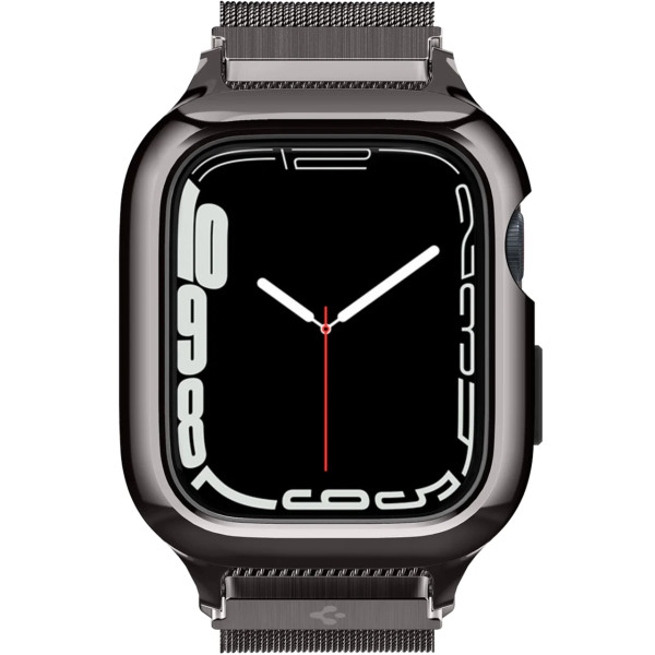Ремешок и чехол для Apple Watch Spigen Metal Fit Pro for Watch 45/44mm, Graphite (ACS04585)