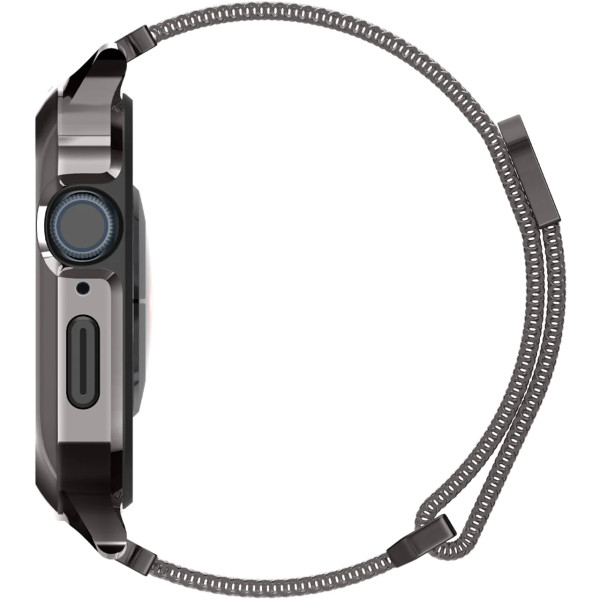 Ремешок и чехол для Apple Watch Spigen Metal Fit Pro for Watch 45/44mm, Graphite (ACS04585)