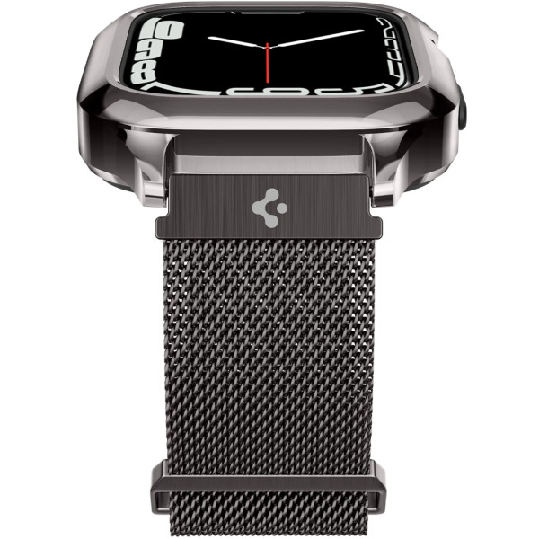 Ремешок и чехол для Apple Watch Spigen Metal Fit Pro for Watch 45/44mm, Graphite (ACS04585)