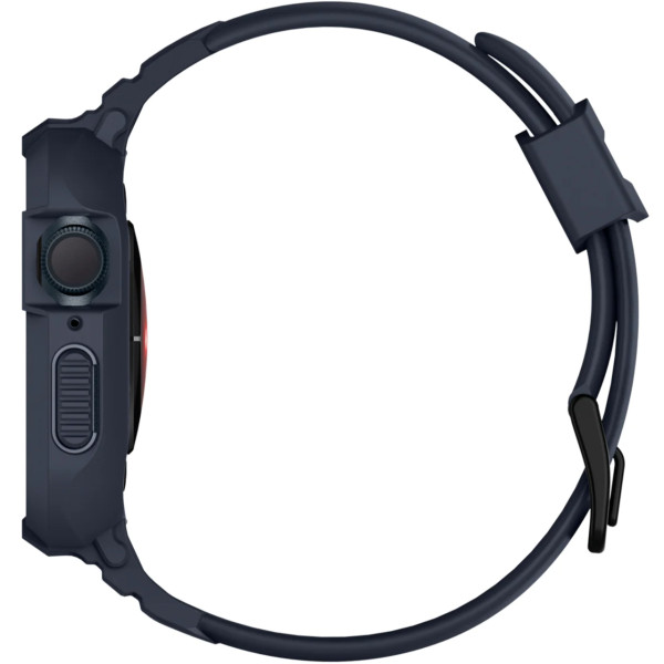 Чехол + ремешок для Apple Watch Spigen Rugged Case + Band for Watch 45/44, Charcoal Grey (ACS00819)