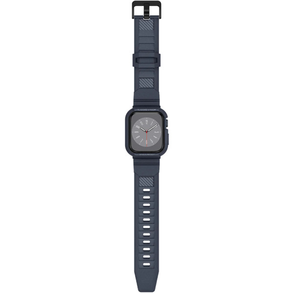 Чехол + ремешок для Apple Watch Spigen Rugged Case + Band for Watch 45/44, Charcoal Grey (ACS00819)