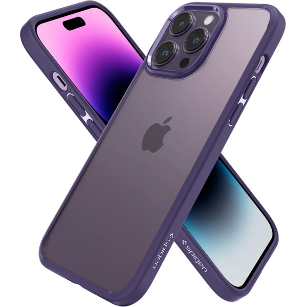 Чехол накладка Spigen Ultra Hybrid Case for iPhone 14 Pro, Deep Purple (ACS05577)