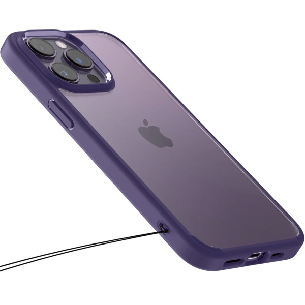 Чехол накладка Spigen Ultra Hybrid Case for iPhone 14 Pro, Deep Purple (ACS05577)