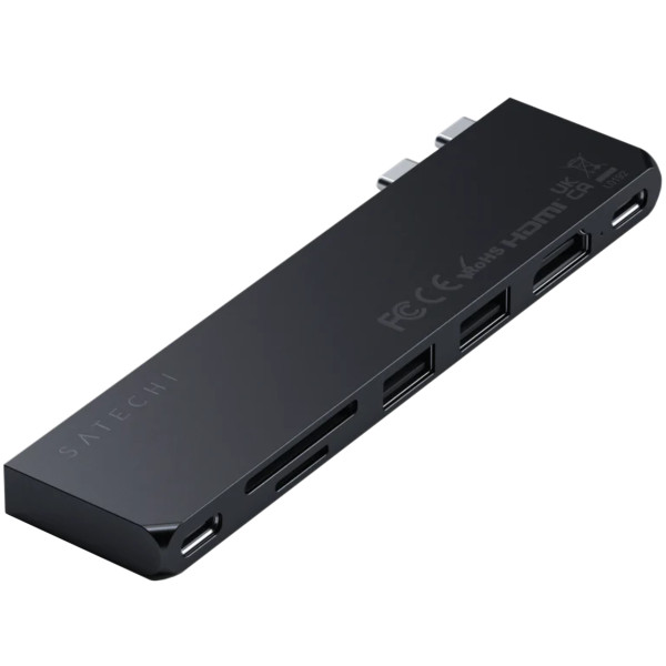 Хаб - адаптер Satechi Aluminum USB-C Pro Hub Slim Adapter Slim Adapter Midnight (ST-HUCPHSD) 