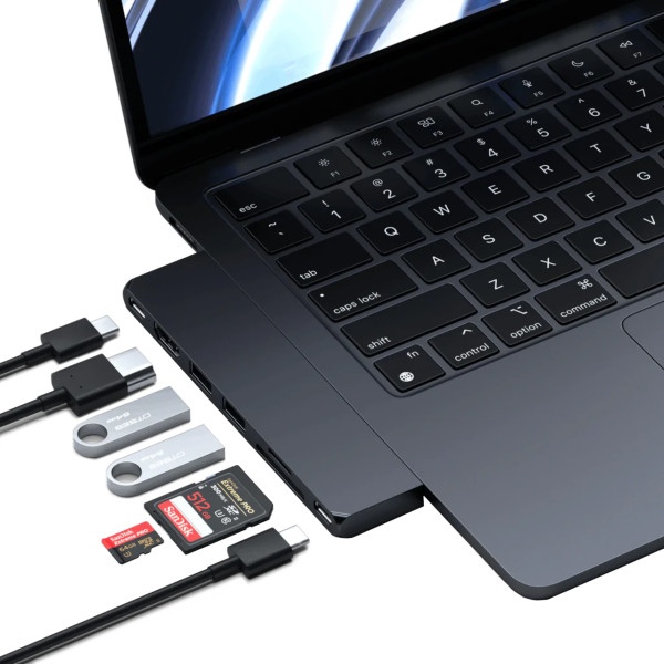 Хаб - адаптер Satechi Aluminum USB-C Pro Hub Slim Adapter Slim Adapter Midnight (ST-HUCPHSD) 