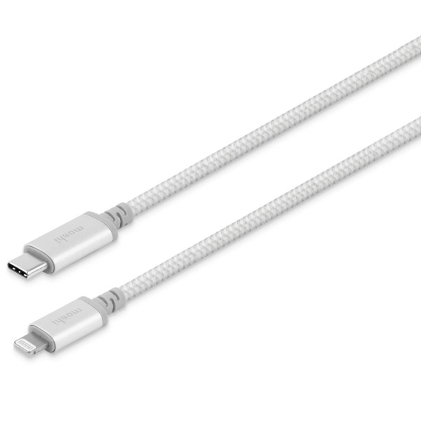 Кабель синхронизации Moshi Integra™ Cable USB-C to Lightning 1.2 m, Jet Silver (99MO084105)