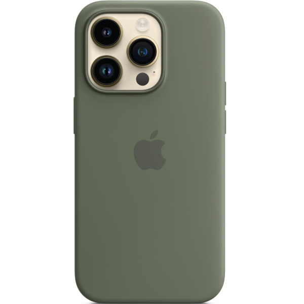 Чехол-накладка Apple Silicone Case with MagSafe for iPhone 14 Pro, Olive (HC)