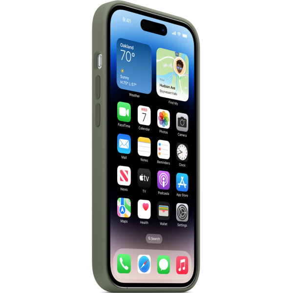 Чехол-накладка Apple Silicone Case with MagSafe for iPhone 14 Pro, Olive (HC)