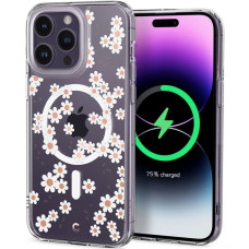 Чехол накладка Spigen CYRILL Cecile Case with MagSafe for iPhone 14 Pro Max, White Daisy (ACS04873)
