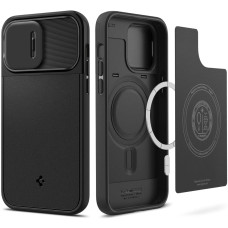 Чехол накладка Spigen Optik Armor Case with MagSafe for iPhone 14 Pro Max, Black (ACS04848)