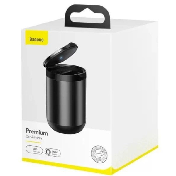 Пепельница Baseus Premium Car Ashtray Black Автомобильная пепельница в подстаканник