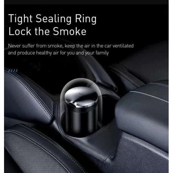 Пепельница Baseus Premium Car Ashtray Black Автомобильная пепельница в подстаканник