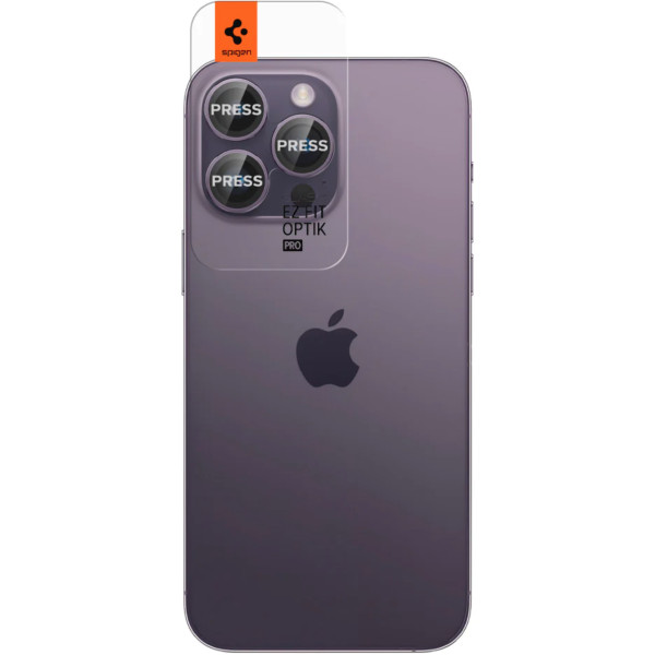 Защитное стекло для камеры Spigen Optic Pro Glass for Camera iPhone 14 Pro/14 Pro Max, Purple (AGL05597)