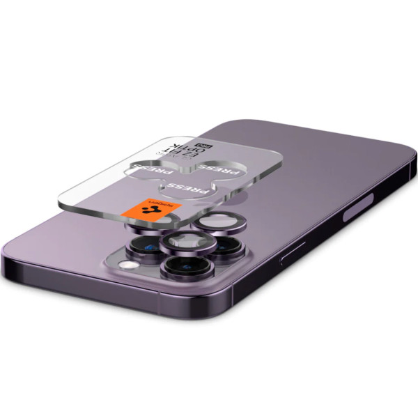 Защитное стекло для камеры Spigen Optic Pro Glass for Camera iPhone 14 Pro/14 Pro Max, Purple (AGL05597)