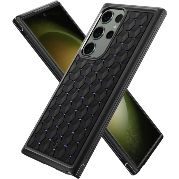 Чехол-накладка Spigen Cryo Armor for Samsung S23 Ultra, Black (ACS05616)