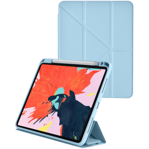 Чехол книжка WIWU iShield Case with Pencil Slot for iPad Pro 12.9 5th Gen 2021 M1, 6th Gen 2022 Blue