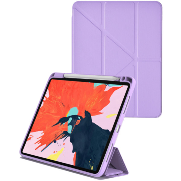 Чехол книжка WIWU iShield Case with Pencil Slot for iPad Pro 12.9 5th Gen 2021 M1, 6th Gen 2022 Purple